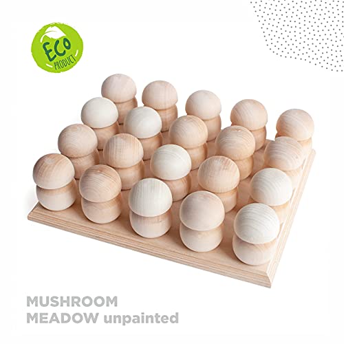 Azhna fai da te Unfinished funghi di legno Set su