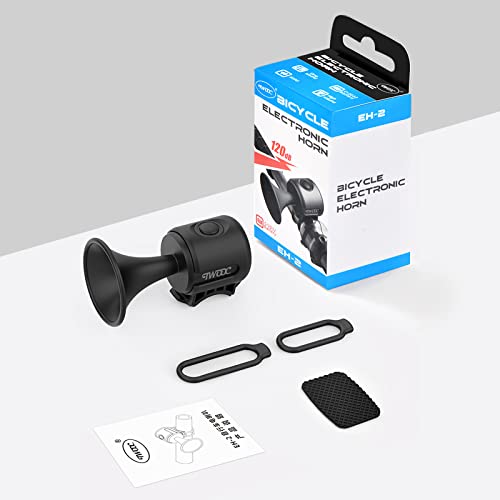 Bssok Electric Bike Horn For Adults, 120Db Electronic Bicycle Bell Loud 1 Sound Mode With 300Mah Button Battery Operated/Ipx4 Waterproof/Fixed Anti-Slip Pad, Bike Bell For Adults/Kids (Blue) #TOP5