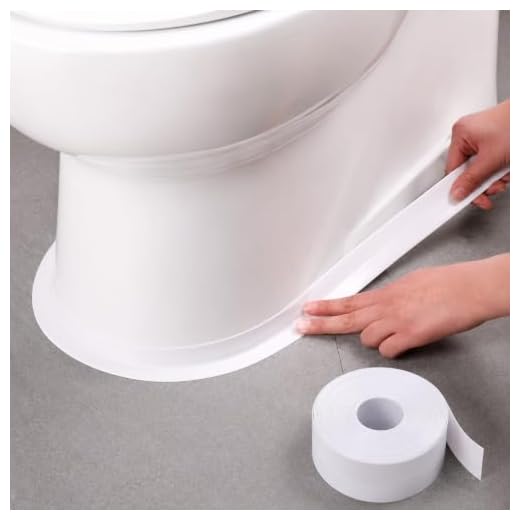 Caulk Tape Waterproof Self Adhesive, White Caulking Tape for Toilet Base