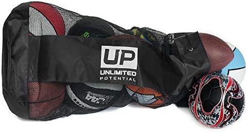 Unlimited Potential Mesh Equipment Bag - Adjustable, Sliding Drawstring Cord Closure. Perfect mesh Bag for Parent or Coach, Making it Easy to Transport and Keeping Your Sporting Gear Organized