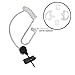 Lixin Two Way Radio Earpiece, Walkie Talkie Headset,Transparent Security HeadphonesCompatible Midland AVPH3,for Midland Walkie Talkie with PTT/VOX -Black (4 Pack)