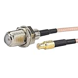 Eagles MCX Male to F Female Connectors 2pcs 6'/0.5ft RF Coaxial Cable Assembly
