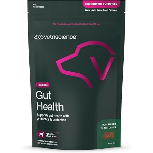 VetriScience Gut Health Chews, Probiotic...