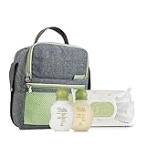 Kit Mamãe e Bebê Natura com Bolsa Frasqueira Térmica, Sabonete, Hidratante e Lenços Umedecidos
