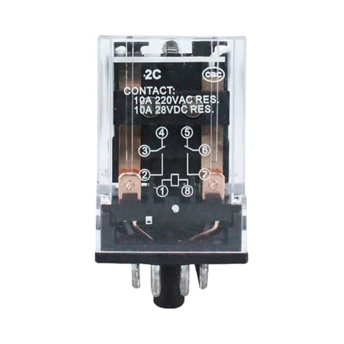 Relais-2C AC220V contacts en alliage renforcé pour réseaux 24V 36V 380V