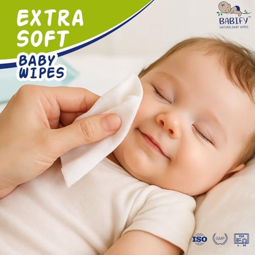Image of Babify Premium Baby Wipes with Flip-Top Lid | Aloe Vera & Paraben-Free | Pack of 30 (2160 Wipes, 72 Wipes per Pack)