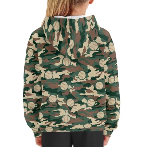 Image of WELLFLYHOM Boys Hooded Sweatshirts Hoodie Pullover Cool Graphic Crewneck Blouses Size 6-16
