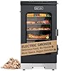 EAST OAK 30 Electric Smoker Outdoor Smoker with Glass Door and Meat Thermometer 725 Sq Inches of Cooking with Remote 4 Detachable Racks Smoker Grill for Party Home BBQ Night Blue