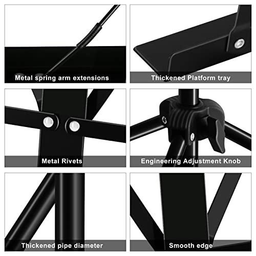 Image of EastRock Music Stand, Professional Collapsible Portable Light Weight and Adjustable Folding Music Stand-Book Stand (Dual-use), Book Clips, Portable Carry Bag