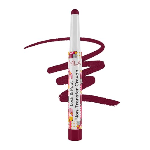 Image of Mila Beaute Lock & Pout Matte Crayon Lipstick for Women I Smudge Proof & Transfer-Proof Lipstick I Hydrating with Ceramides & Shea Butter I Highly Pigmented & Glides Smoothly | Suitable for Indian Skin Tones - All Eyes