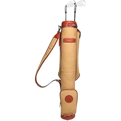 TOURBON Waterproof Canvas Golf Club Carry Bag Cover