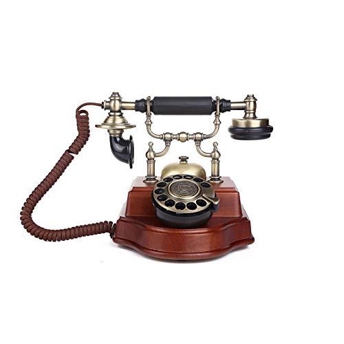 Retro-Vintage-Telefone, Retro-Vintage-Telefone, Desktop-Platzierung, Festnetz-Modetelefone, Retro-Klingeltöne, Drehknopf, Heimdekoration