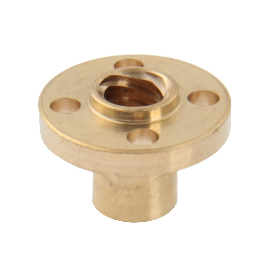 Lysee 3D Printer Parts & Accessories - 3D Printers Parts 2Pcs/Sale Screw Copper Nuts Leadscrew Part T8 Lead Screw for RepRap Trapezoidal Length 350mm 3D Printer - (Size: 2pcs 350mm, Color: Silver)