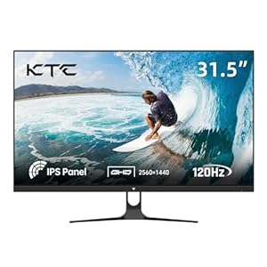 KTC QHD Monitor 32 Inch | 2K@120Hz (OC) | Wit | IPS-paneel | ΔE＜2, 99% sRGB, 85% DCI-P3 | VESA 100×100mm | Low Blue Light | HDR10 | HDMI, DP | PC-monitor voor Kantoor, Ontwerp, Studie en Vrije Tijd