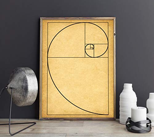 Affiche mathématiques et science Wallbuddy affiche suite de Fibonacci - 2