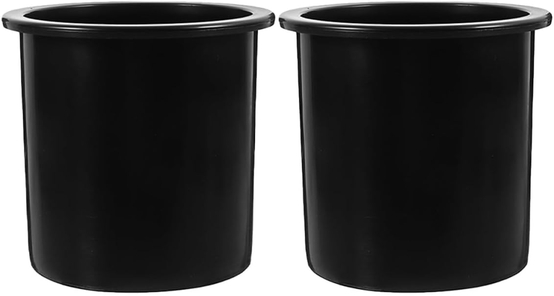Replacement Cup Holder Insert 2pcs Aluminum Black Recessed