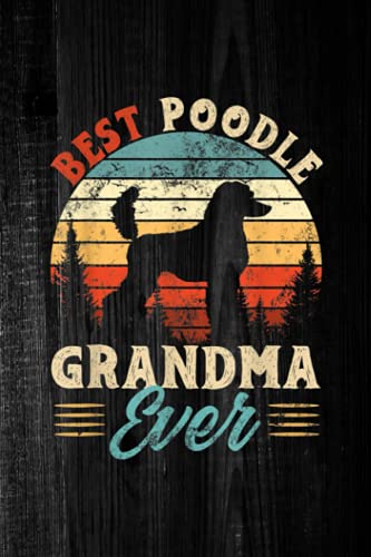 Hexagonal Graph Paper: Best Poodle Grandma Ever Dog Lover image 2