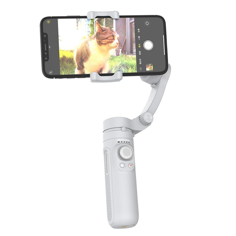 Lisher Gimbal portátil 3 ejes plegable Smartphone Grabación Vidéo Vlog para Smartphone