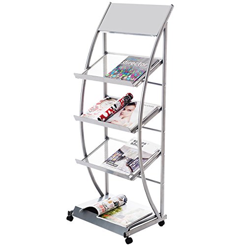 DXP Soporte para folletos y revistas Soporte de pantalla 3 baldas HJ-07