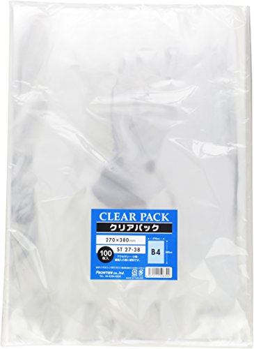 カクケイ OPP袋 クリアパック テープ無し 30μ 100枚 ST27-38