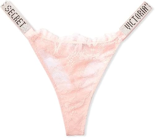 Victoria's Secret Tanga con correa Shine, ropa interior para mujer (XS-XXL)