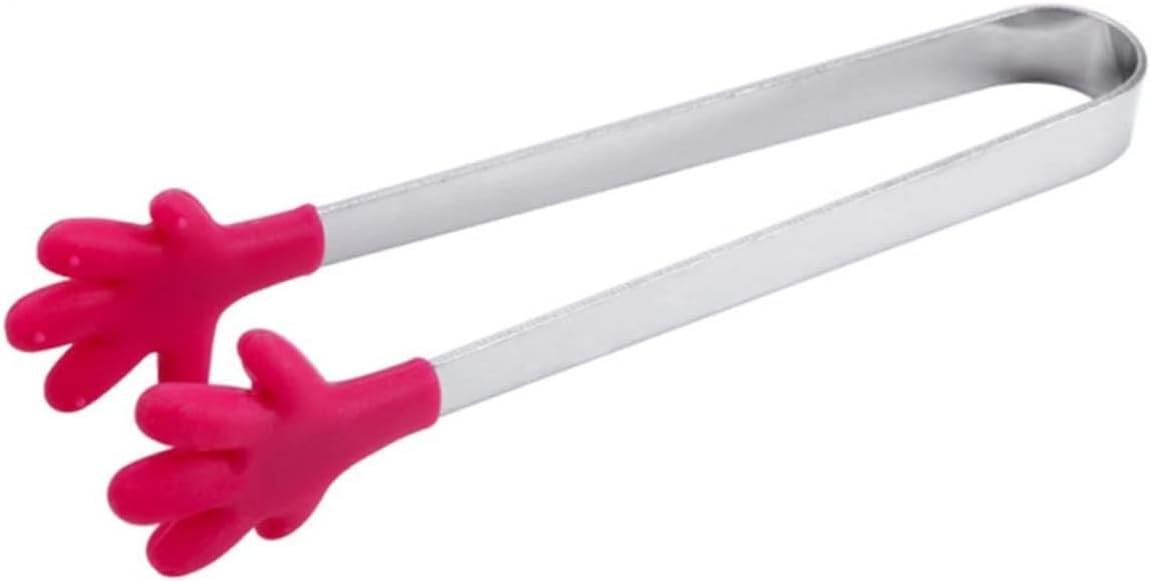 Kitchen Cooking Tongs,4pcs Silicone Mini Tongs Stainless Steel Sugar Tongs Kitchen Tongs Gadgets