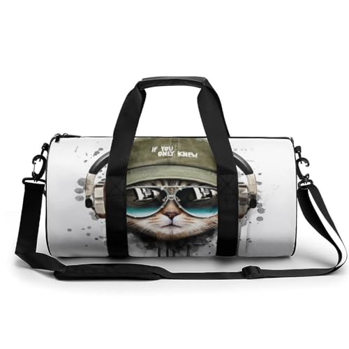 Sac de voyage chat aquarellé pour vos sorties week-end