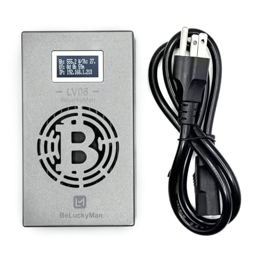Bitcoin Miner Lucky Miner LV06 BTC Lottery Machine 500GH/S BM1366 WiFi SHA-256 Asic Chip Algorithm BTC BCH BSV DGB