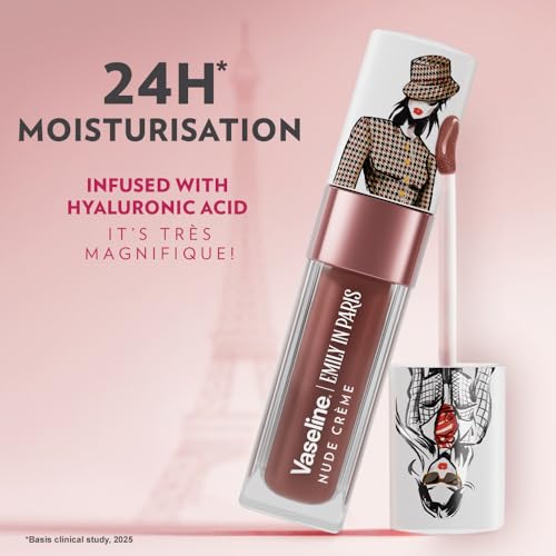 Image of Vaseline Emily in Paris Nude Creme Lip Oil | Intense Gloss | 24H Moisturisation | 4 g