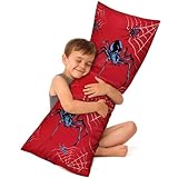 Chumia Spider Print Body Pillow Cover with Zipper, 20 x 54 Inch Soft Decorative Long Pillowcase, Spider Web Design Pillow for Bedroom, Living Room, Sofa, Dorm, Home Decoration