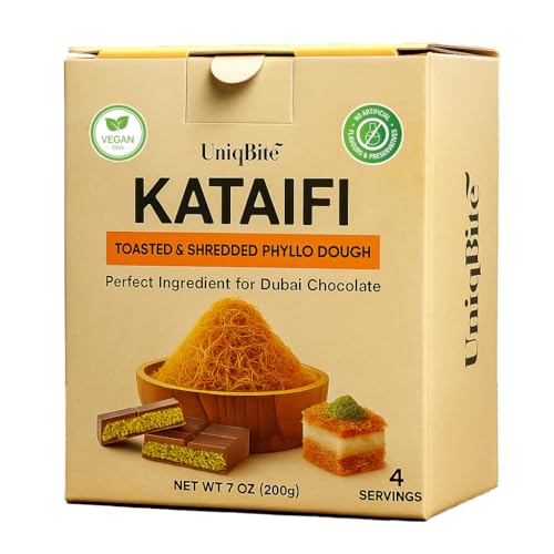 Toasted Kataifi Pastry for Dubai Chocolate | 7 oz (200g) | Ready to Use Crispy Kadayif Shredded Fillo Dough