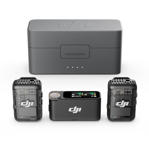 DJI Mic 2: A Evolução do Áudio Sem Fio para Criadores de Conteúdo 2 Microfone DJI Mic 2 (2 TX Microfone + 1 RX Receptor + 1 Case de c...