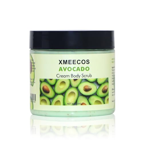Xmeecos Avocado Body Cream Scrub Skin Cleanser Cruelty Free Prevent Cracked Skin cover