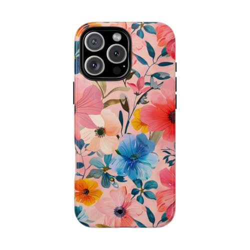 Protégez votre iPhone 16 Pro Max avec style grâce au motif floral rose