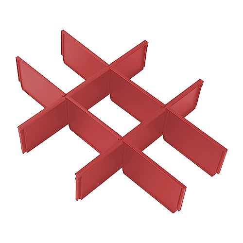 Aillsa 48-22-8473 Packout Drawer Dividers for Milwaukee Packout 3-Drawer Tool Box&Milwaukee Packout Organizer(Red)