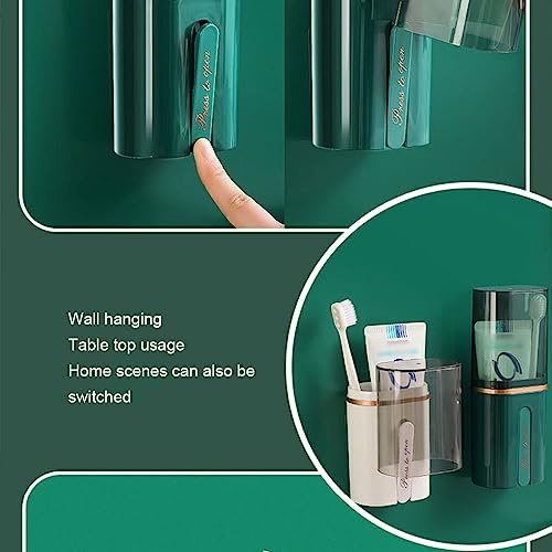 XUSIJAKQ1 Copo para enxaguatório bucal escovas de dentes de viagem organizador titular armazenamento