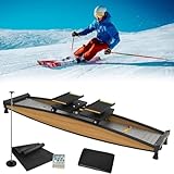Joyfitness Simulatore di Sci, Attrezzo da Sci per La Casa, Allenatore di Equilibrio, Resistenza Regolabile 0-100 kg, capacità 150 kg, Allenamento Completo del Corpo, per Casa e Palestra