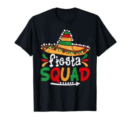 Lets Fiesta Squad Mexican Party Men Women Gift Funny Mexican T-Shirt
