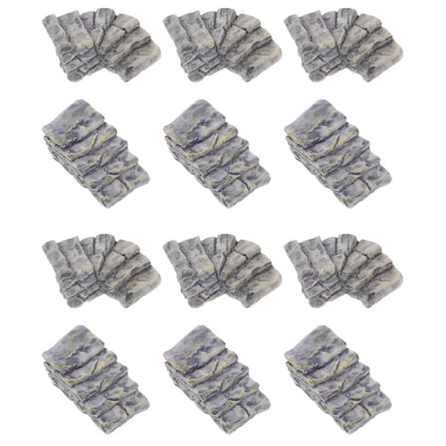 IMIKEYA 12pcs Miniature Stone Steps Fairy Garden Ornaments Small Ladder Dolls Figurines Dolls House Accessories Stone Walkway For Microlandscape Bonsai Decoration 