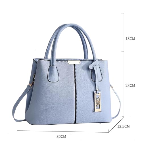 Image of Women's PU Leather Handbag Stylish Tote Shoulder Bag with Crossbody Strap Elegant Spacious Purse for Work & Everyday Use