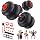 Adjustable Dumbbell Set, Free Weight Set with Silent Anti-Collision Air Cushion with Connector, 5-in-1 Dumbbells Set Includes Barbell, Kettlebells, Push up Stand, Weight Plate, Exercise & Fitness Dumbbells Weight Set for Home Gym Suitable Men/Women