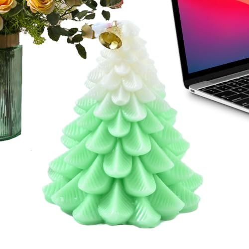 Velas de árbol de Navidad, decoración de larga duración, velas perfumadas para el hogar, para invierno, Halloween, fiesta, cumpleaños, día festivo, ambiente