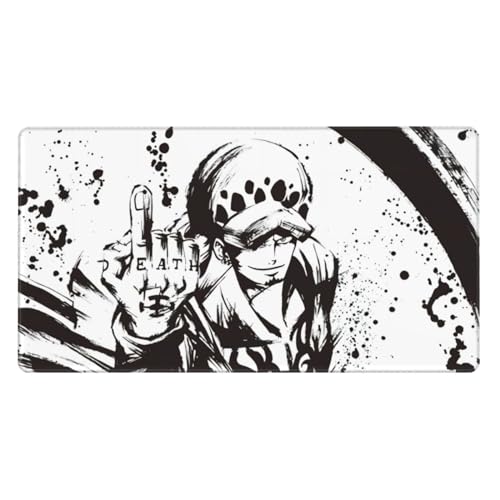 マウスパッド ワンピース One Piece ロー 墨式 ゲーム アニメ まうすぱっど オフィス 家庭用 デスクパッド 耐久性が良い 水洗い
