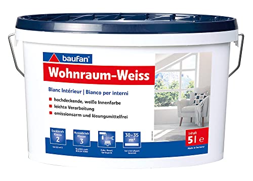 Baufan Wohnraumweiss 5l