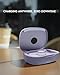 Doohoeek Charging Case Compatible with Ringconn Gen 2 Air, Wireless Power Station Fits Official Chargers & Fit All-Sized Rings 1000mAh (NOT a Charger) (Purple)