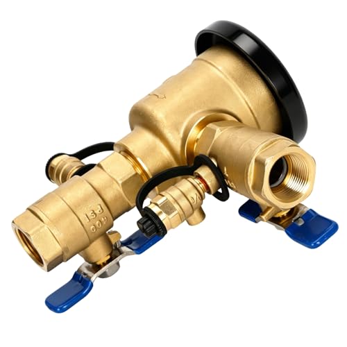 Image of UPGRADED 3 /4 inch Pressure Vacuum Breaker, 400 PSI Max Backflow Preventer Value with Pre-Applied Sealant (No Teflon Tape Needed), Thickened Brass Backflow Value for Irrigation & Plumbing