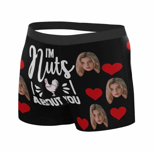 Custom Face Men Boxer Briefs Underwear Personalized Underpants with Photo Valentine's Day Gift for Husband Boyfriend2