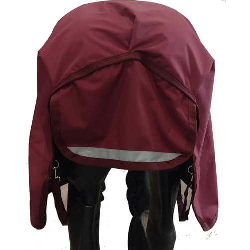 BARN & STABLE 600D 3000mm/3000mvp Super Waterproof & Breathable Horse Rain Sheet Turnout Blanket Sheet for Horse with Leg Straps -no Fill