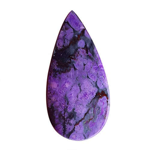 Sugilite naturelle violette poire cabochon 35x18mm pierre fabrication bijoux gemme