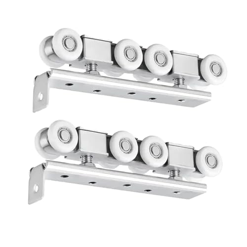 Rail De Suspension Pour Porte Coulissante – 8 Roues, Capacité 80 Kg, Amorti Bidirectionnel, Installation Facile, Alliage Zinc !